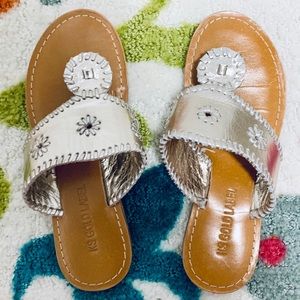 Girls Silver KS Gold Label Sandals, Size 5M